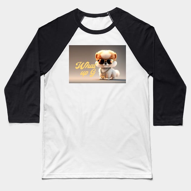 Bling swag puppy Baseball T-Shirt by Situla